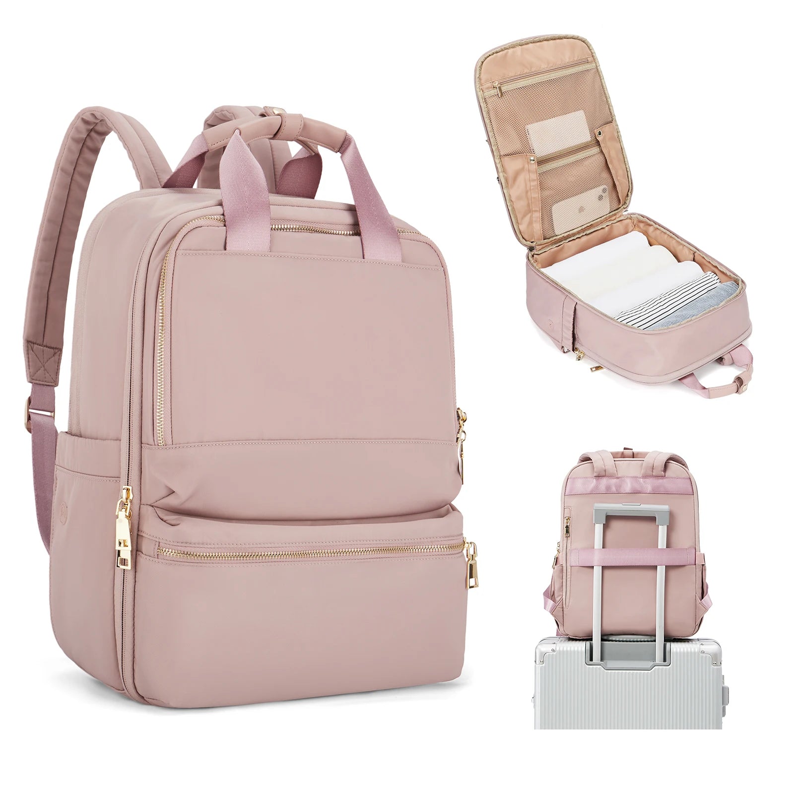 Sac À Dos Unisexe 20-35 L En Nylon Compartiment