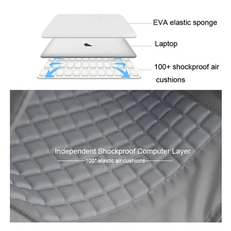 Sacoche ordinateur portable 15,6 pouces en tissu Oxford avec bandoulière