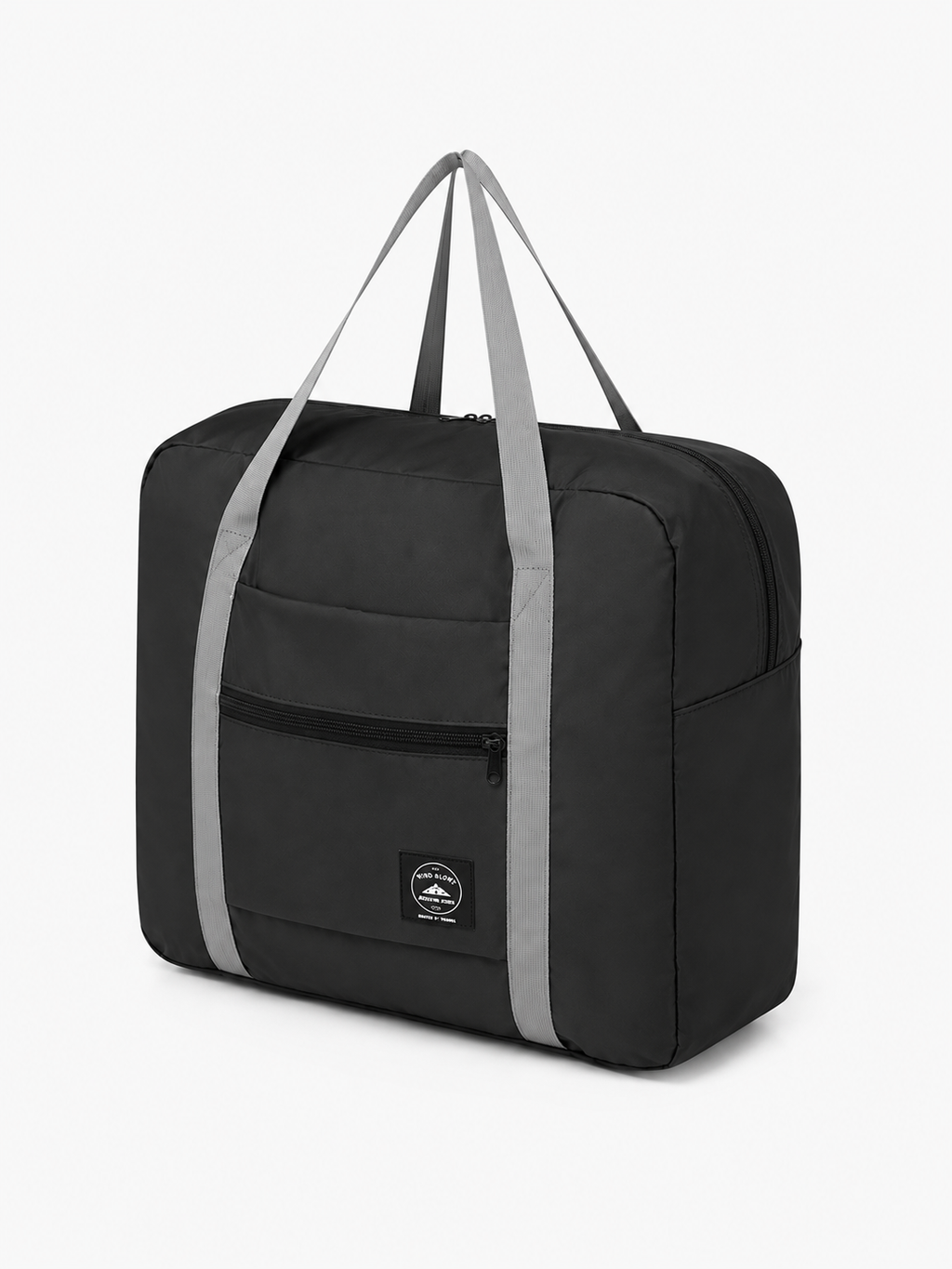 Sac polochon de voyage pliable imperméable noir 20-35 L