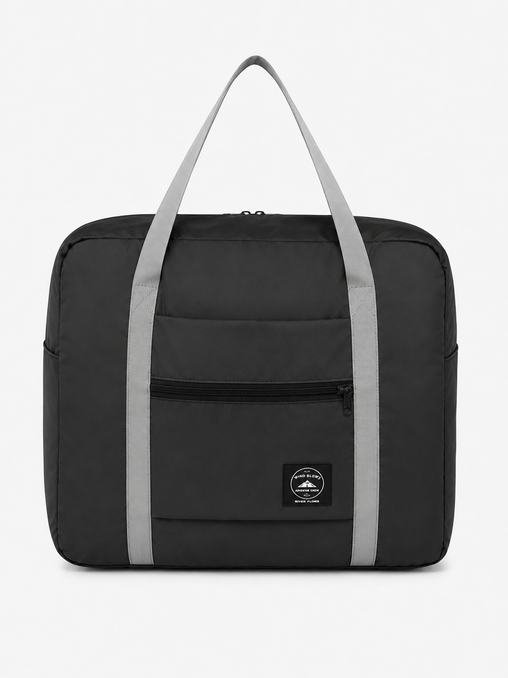 Sac polochon de voyage pliable imperméable noir 20-35 L