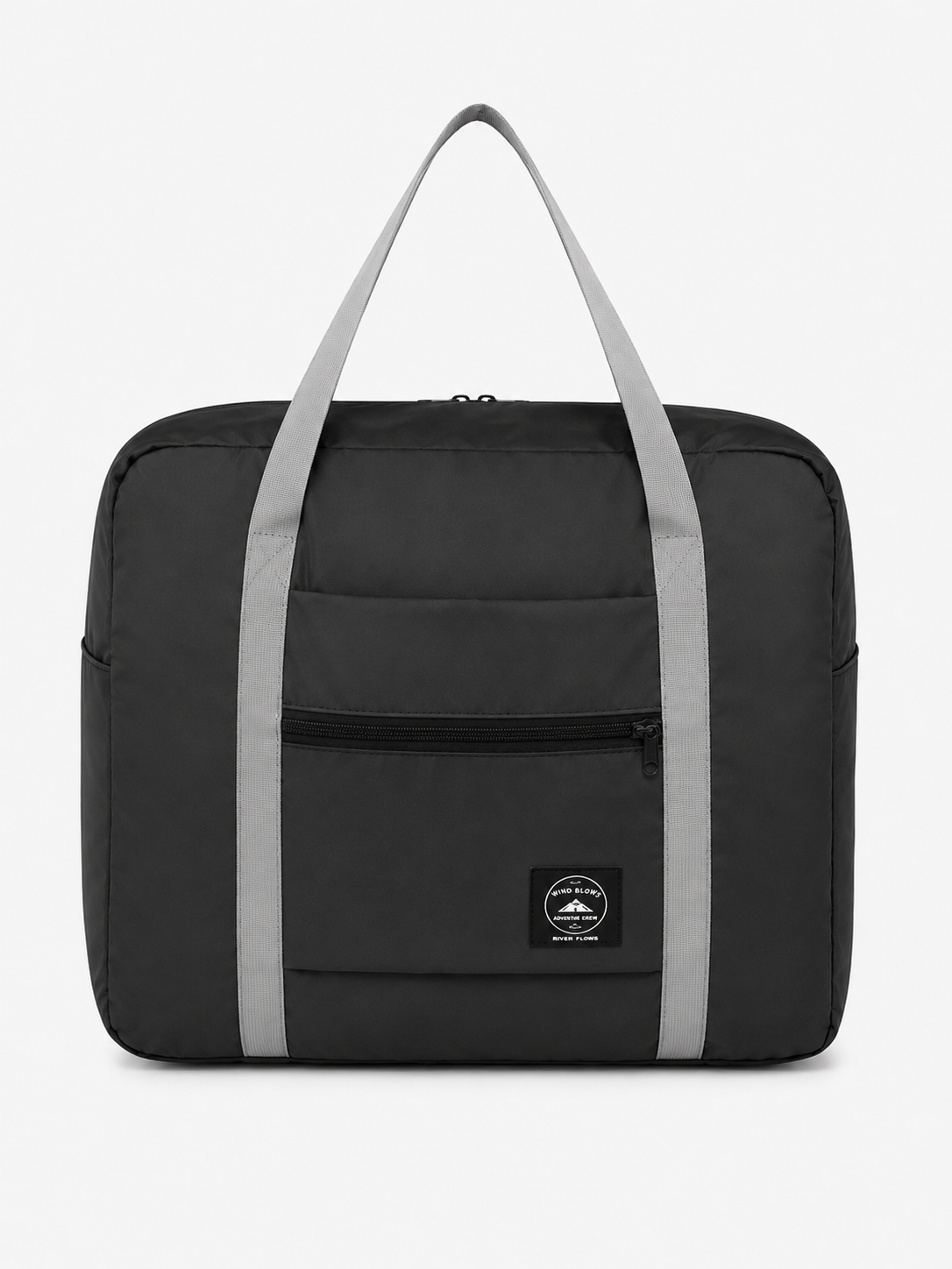 Sac polochon de voyage pliable imperméable noir 20-35 L