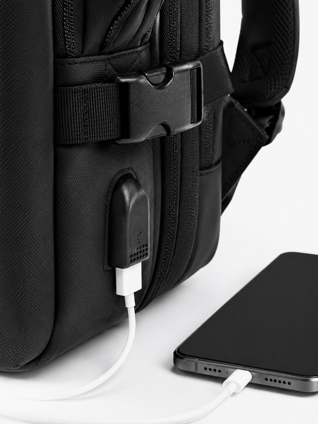 Sac À Dos Imperméable Homme Extensible Avec Port USB