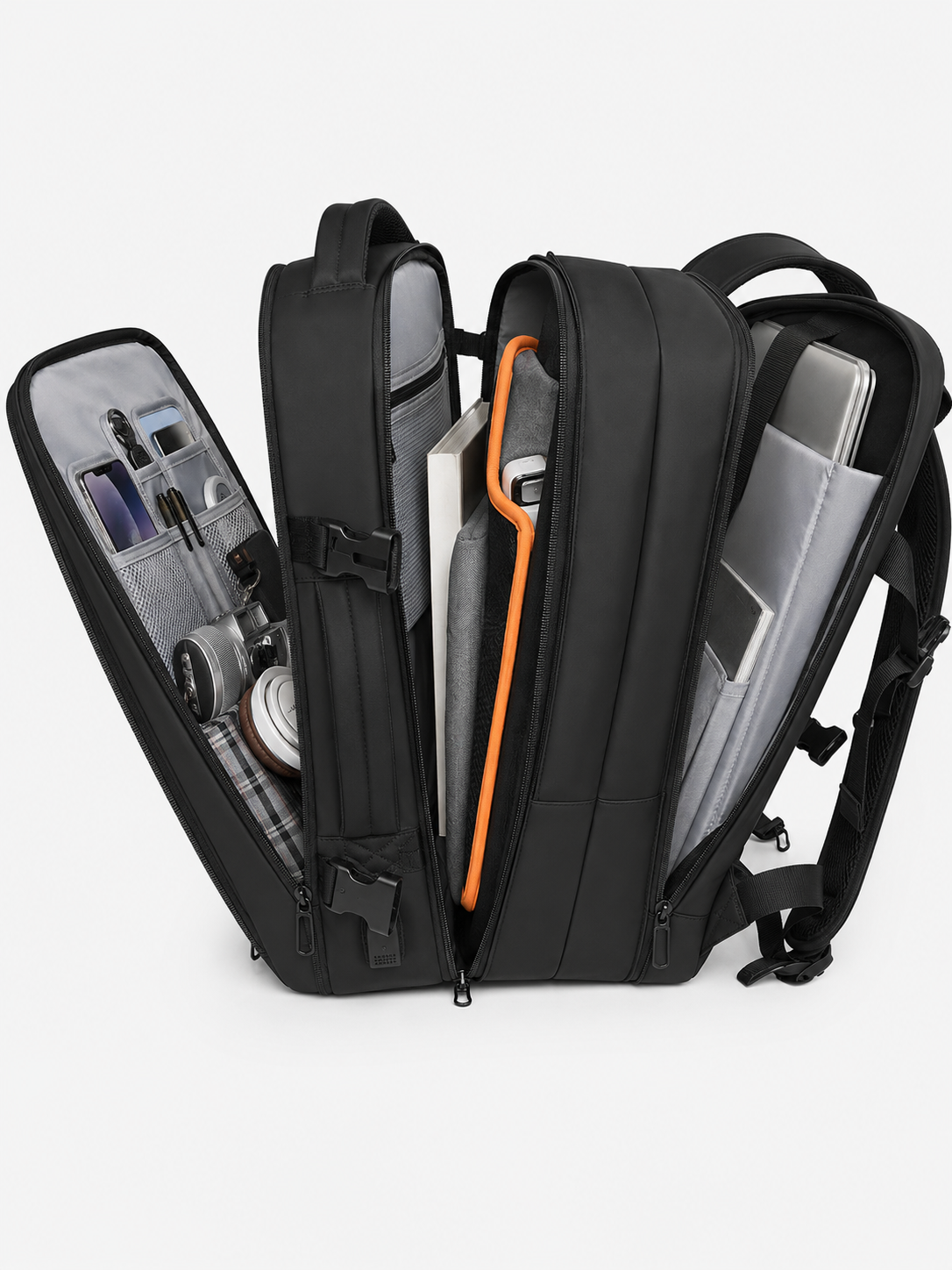 Sac À Dos Imperméable Homme Extensible Avec Port USB