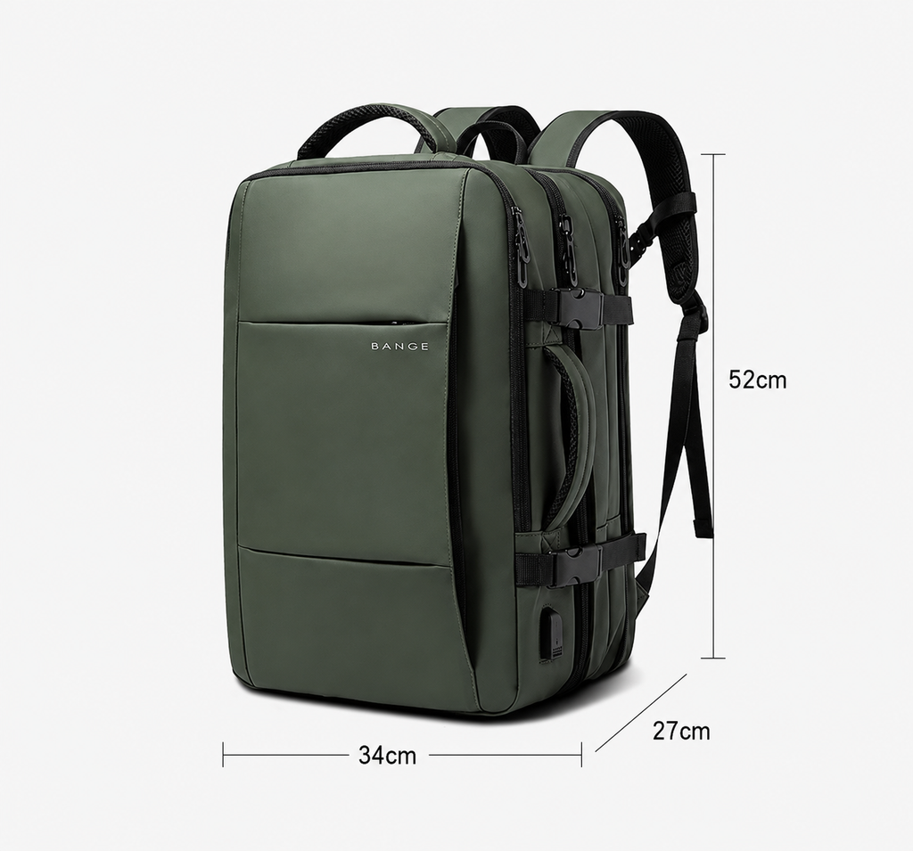 Sac À Dos Imperméable Homme Extensible Avec Port USB