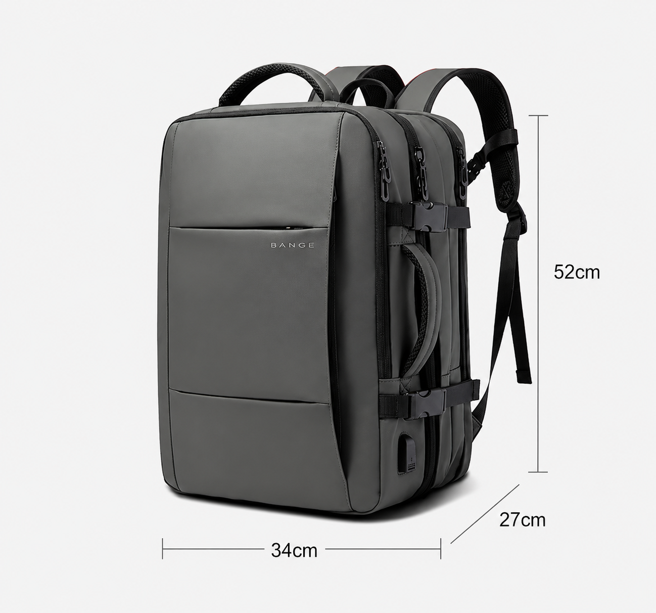 Sac À Dos Imperméable Homme Extensible Avec Port USB
