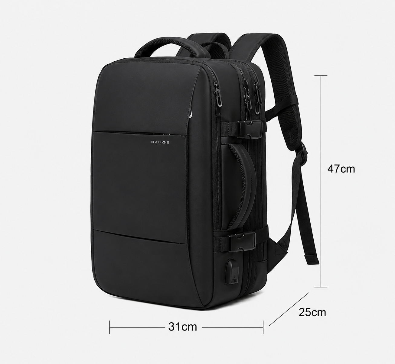 Sac À Dos Imperméable Homme Extensible Avec Port USB