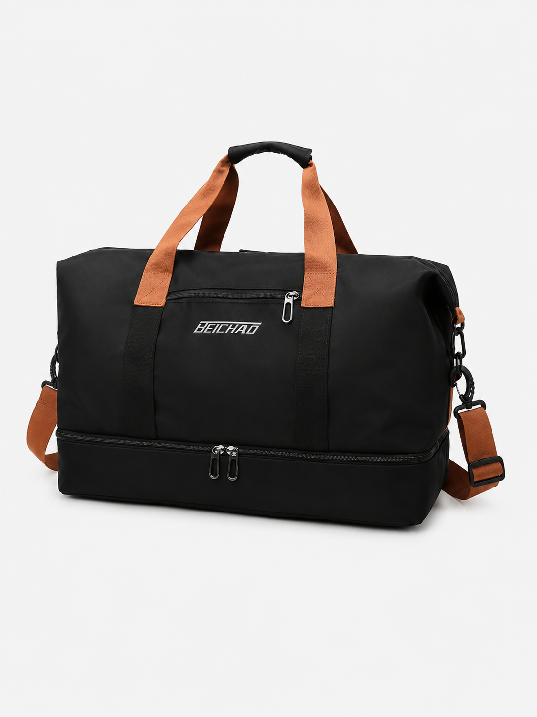 Sac polochon de voyage femme extensible en tissu Oxford avec bandoulière