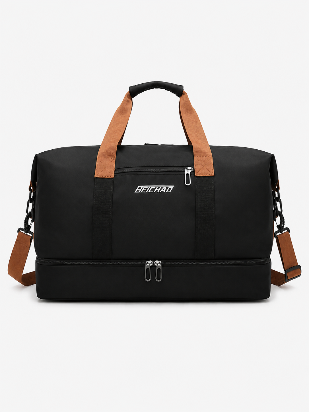 Sac polochon de voyage femme extensible en tissu Oxford avec bandoulière