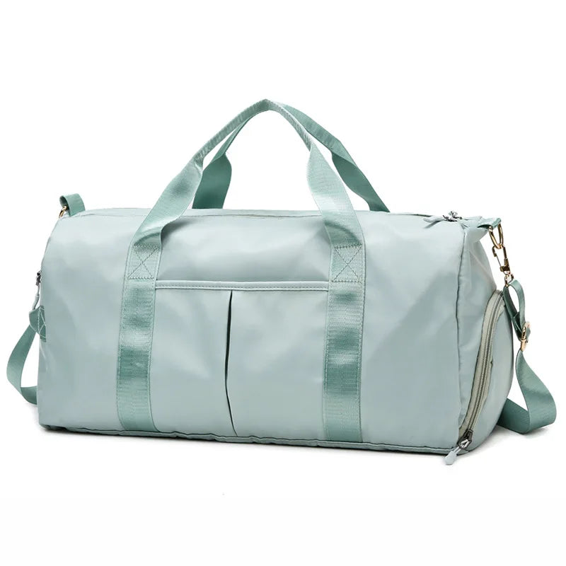 Sac polochon de voyage personnalisable brodé avec compartiment à chaussures