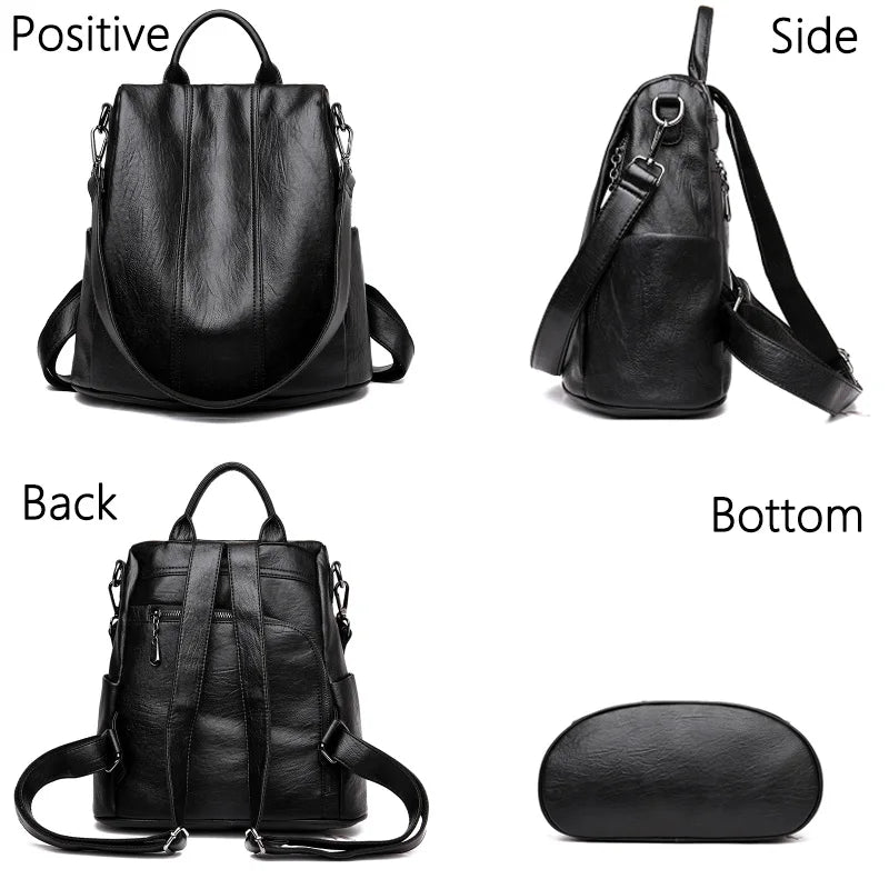 Sac À Dos En Cuire Femme Cuir Véritable De Mouton