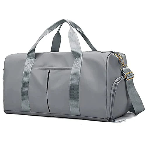 Sac polochon de voyage personnalisable brodé avec compartiment à chaussures