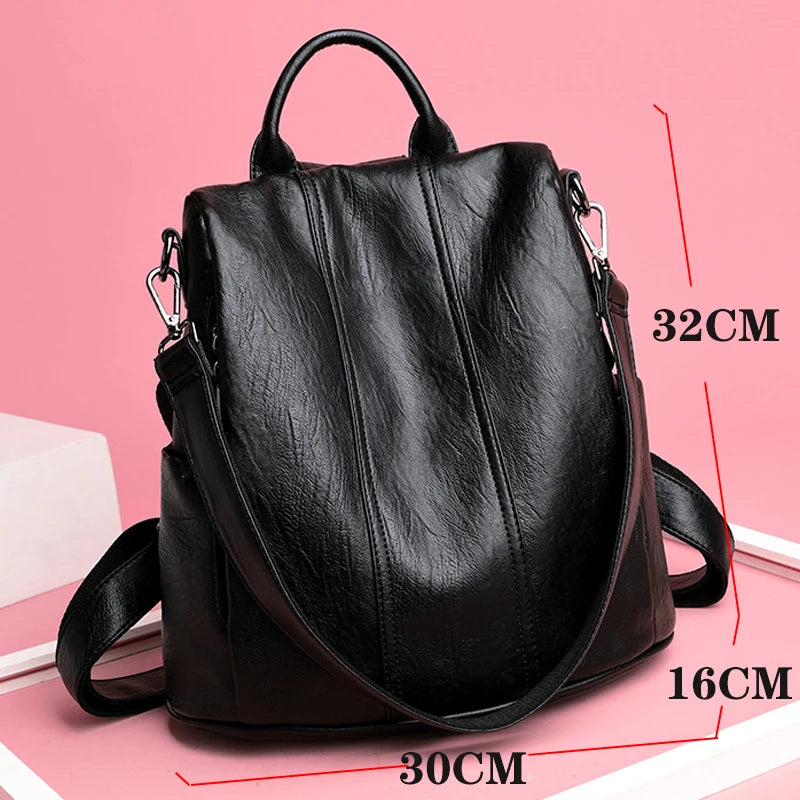 Sac À Dos En Cuire Femme Cuir Véritable De Mouton