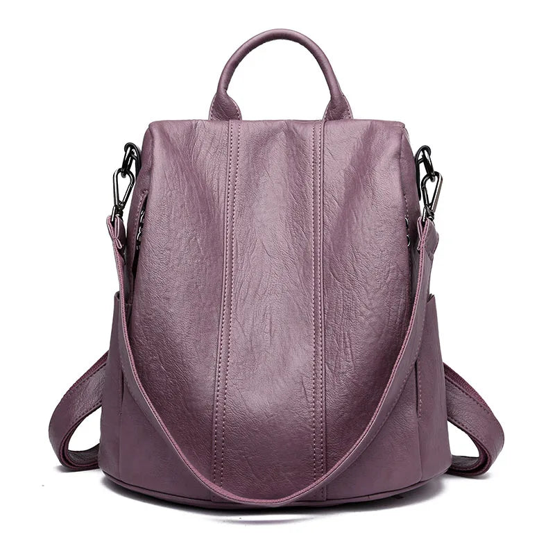 Sac À Dos En Cuire Femme Cuir Véritable De Mouton