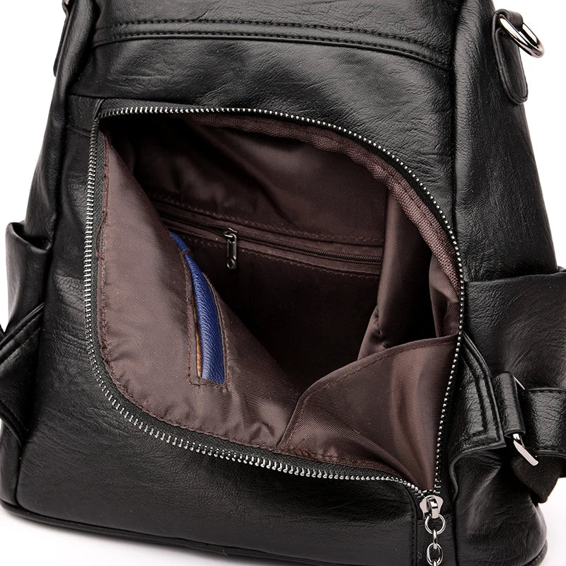 Sac À Dos En Cuire Femme Cuir Véritable De Mouton