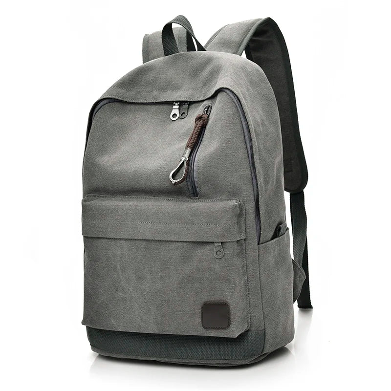 Sac À Dos Garçon Gris En Toile