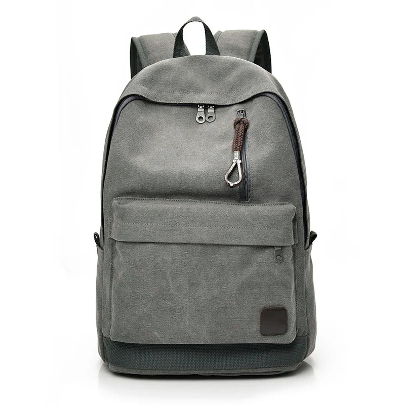 Sac À Dos Garçon Gris En Toile