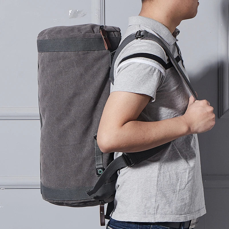 Sac À Dos Seau En Toile Imperméable À Fermeture Zippée