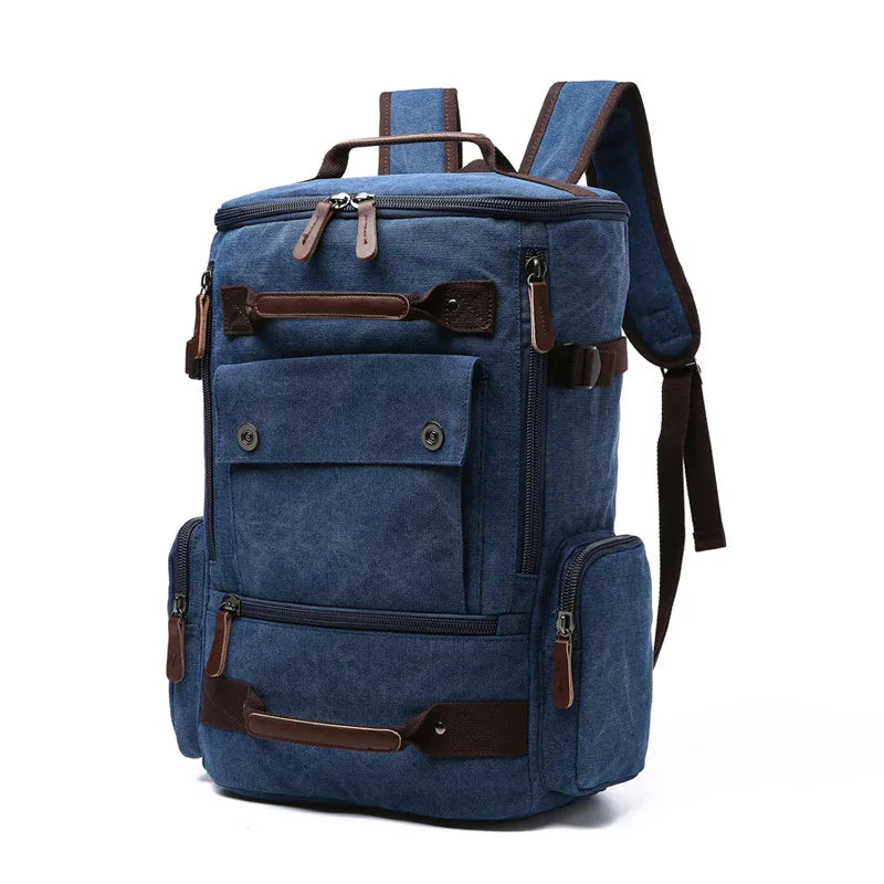 Sac À Dos Pour Homme En Toile Marron