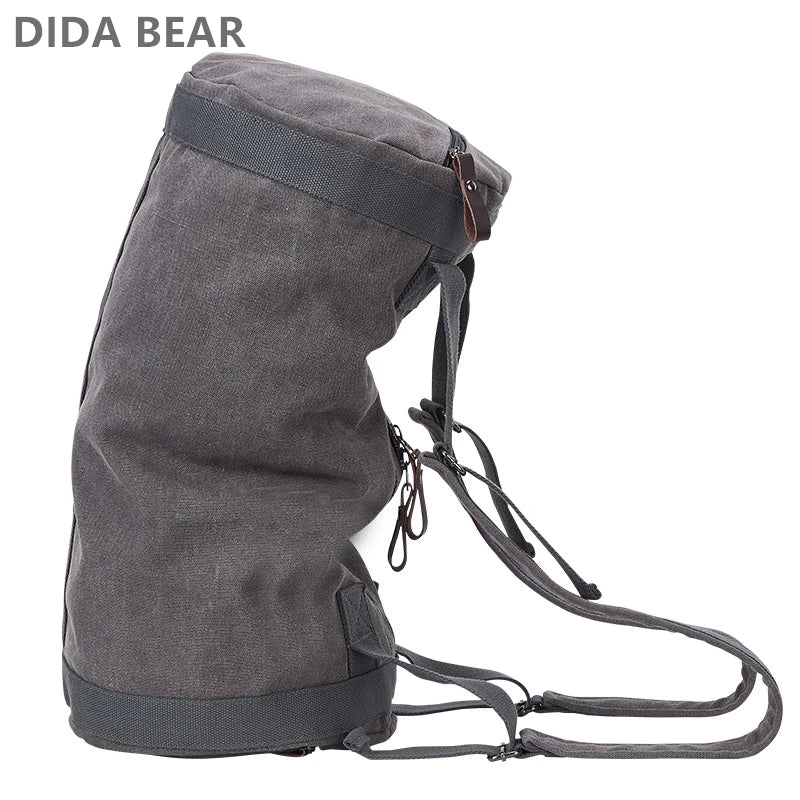 Sac À Dos Seau En Toile Imperméable À Fermeture Zippée