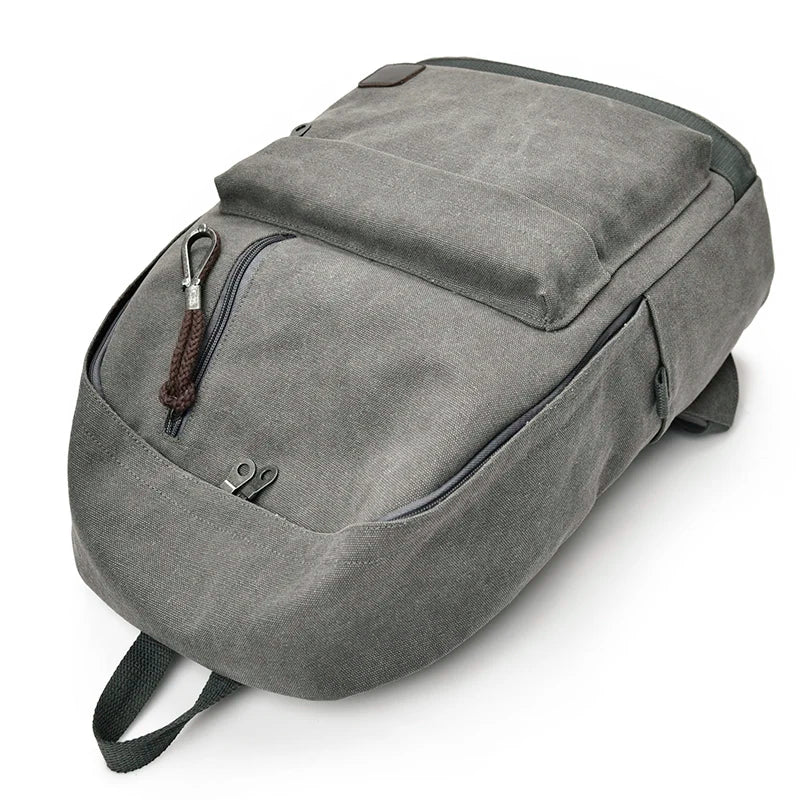 Sac À Dos Garçon Gris En Toile