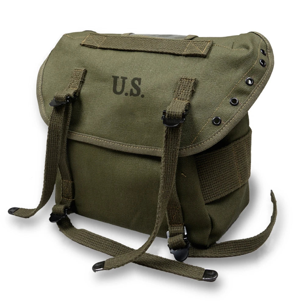 Sac À Dos Coton Toile Vert Armée