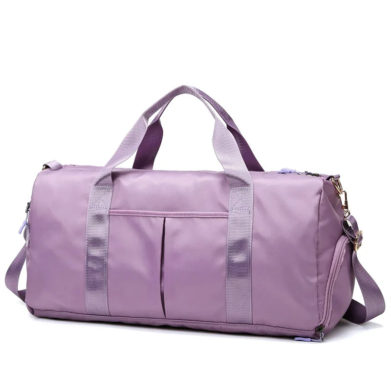 Sac polochon de voyage personnalisable brodé avec compartiment à chaussures