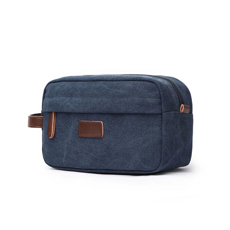 Trousse De Toilette De Voyage Homme En Toile Avec Poche