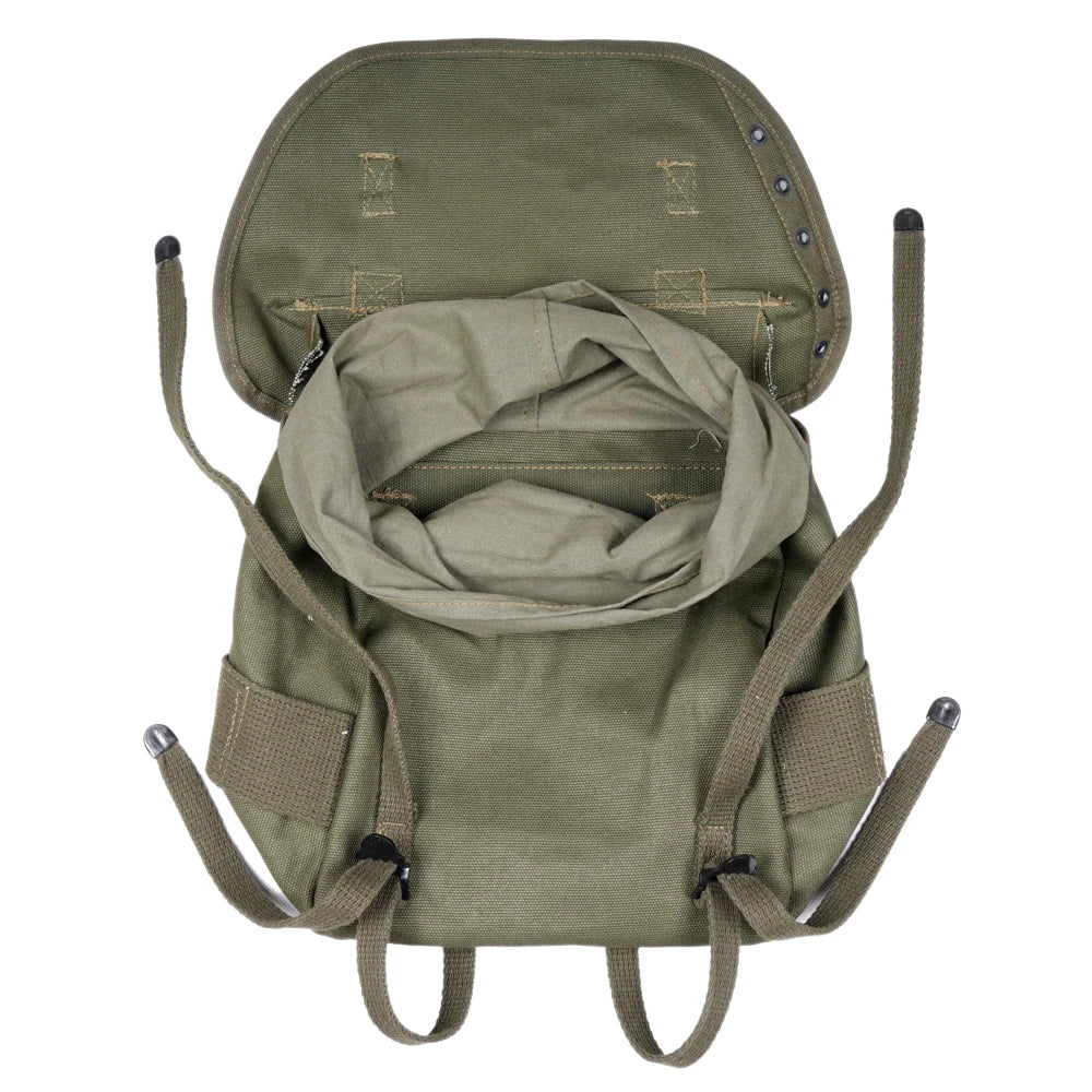 Sac À Dos Coton Toile Vert Armée