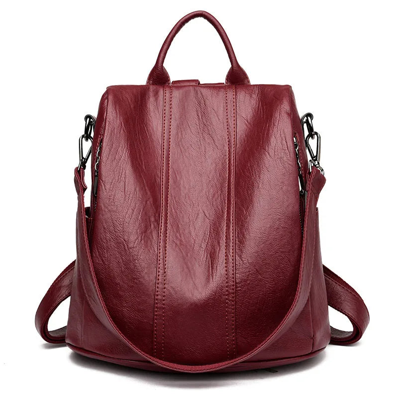 Sac À Dos En Cuire Femme Cuir Véritable De Mouton