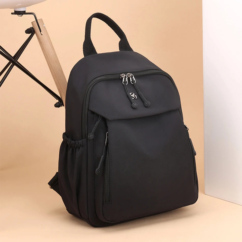 Petit Sac À Dos Femme Noir En Nylon
