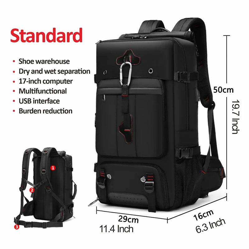 Sac A Dos Randonnée Homme Imperméable En Oxford