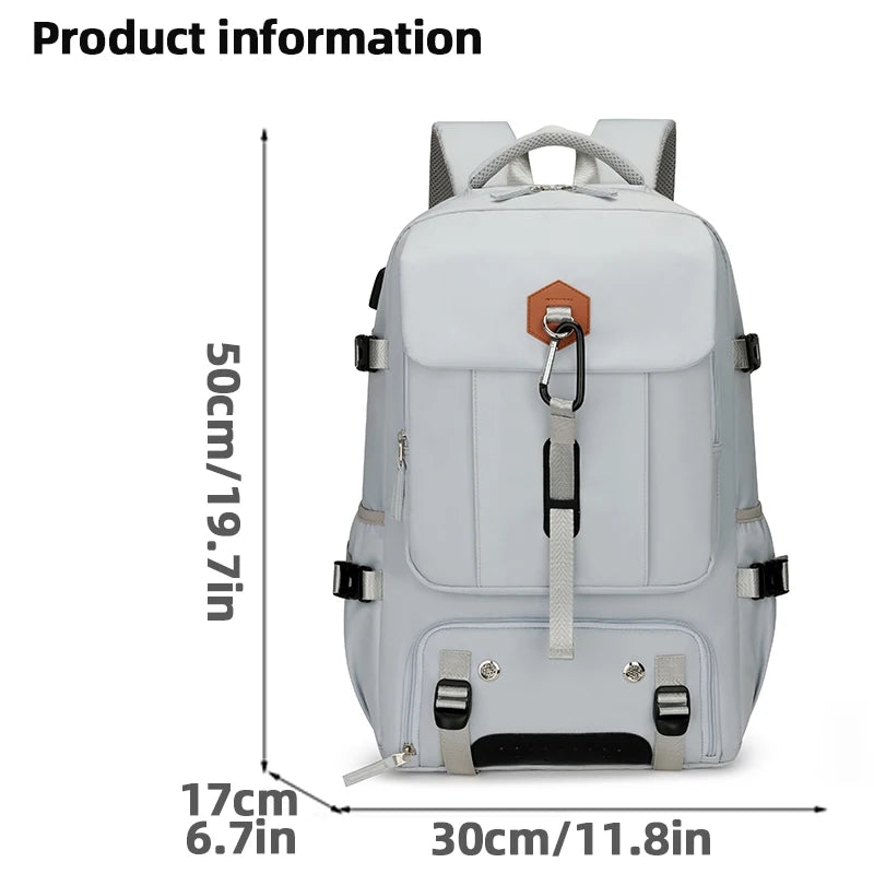 Sac À Dos De Camping Unisexe En Nylon Compartiment Déperlant