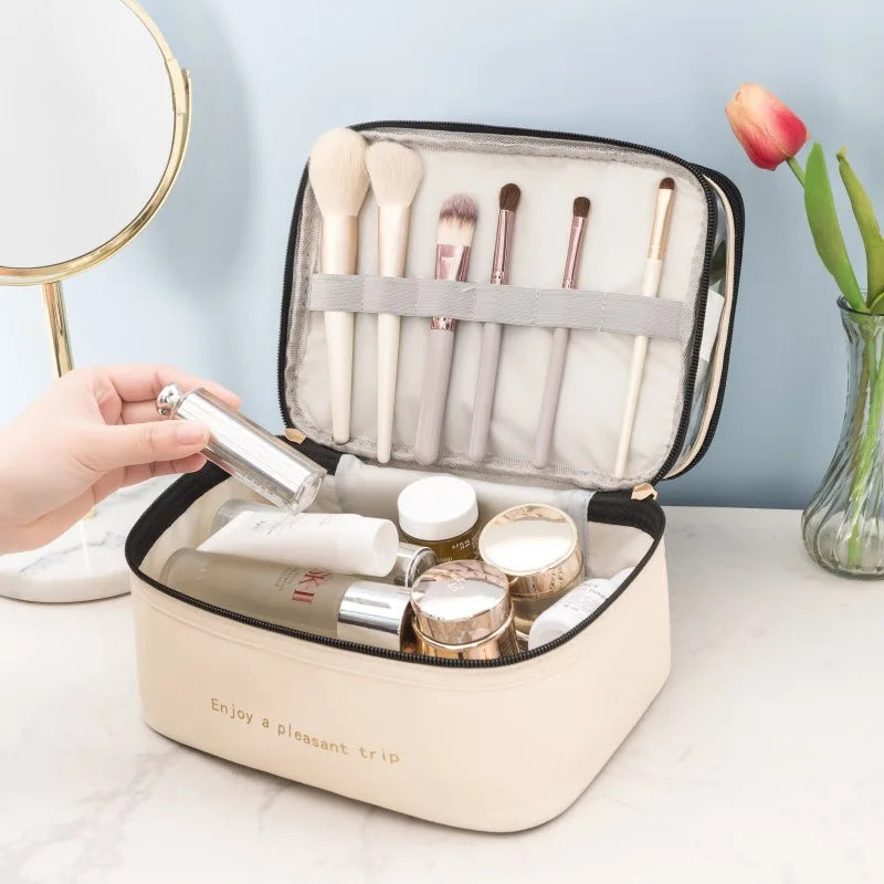 Trousse De Toilette Double Compartiment Transparent