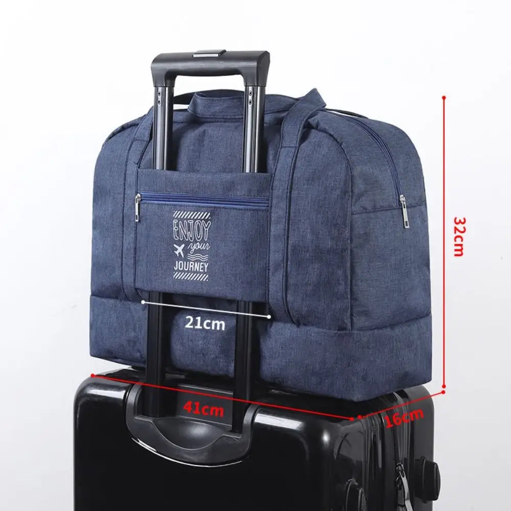 Sac de voyage femme gris en Oxford à compartiment humide et sec