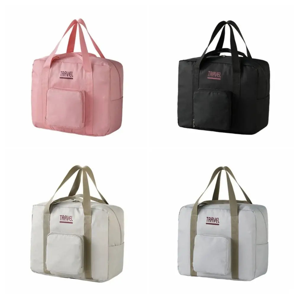 Sac de voyage beige imperméable en tissu Oxford cationique 45 × 35 × 19 cm
