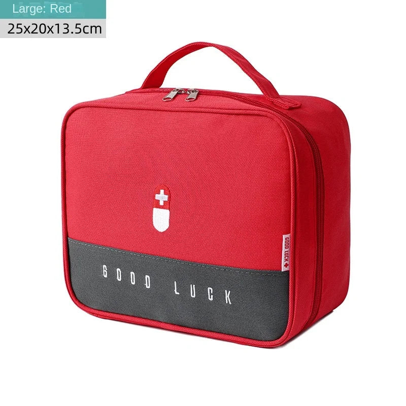 Trousse de premiers secours en polyester Oxford avec poignée et poche avant