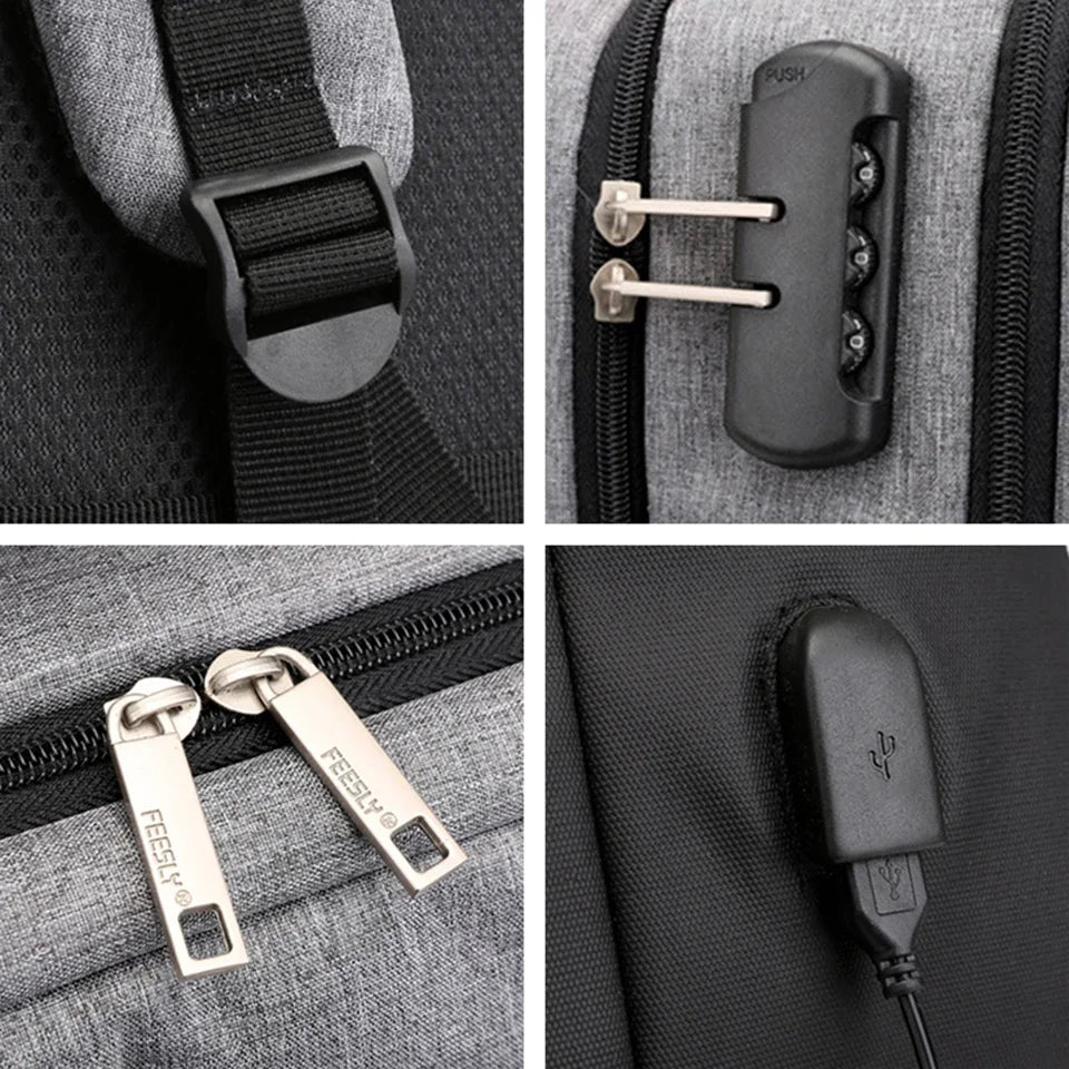 Sac À Dos Travail Femme Pour Ordinateur Portable À Serrure
