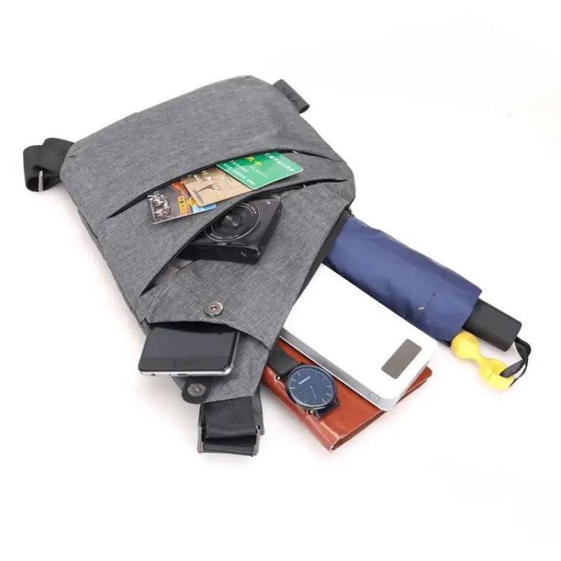 Sac poitrine homme imperméable en tissu Oxford à bandoulière croisée