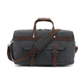 Sac polochon homme marron en nylon Oxford avec compartiment à chaussures