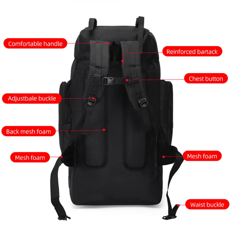 Sac À Dos Randonnée Femme Nylon Système Molle
