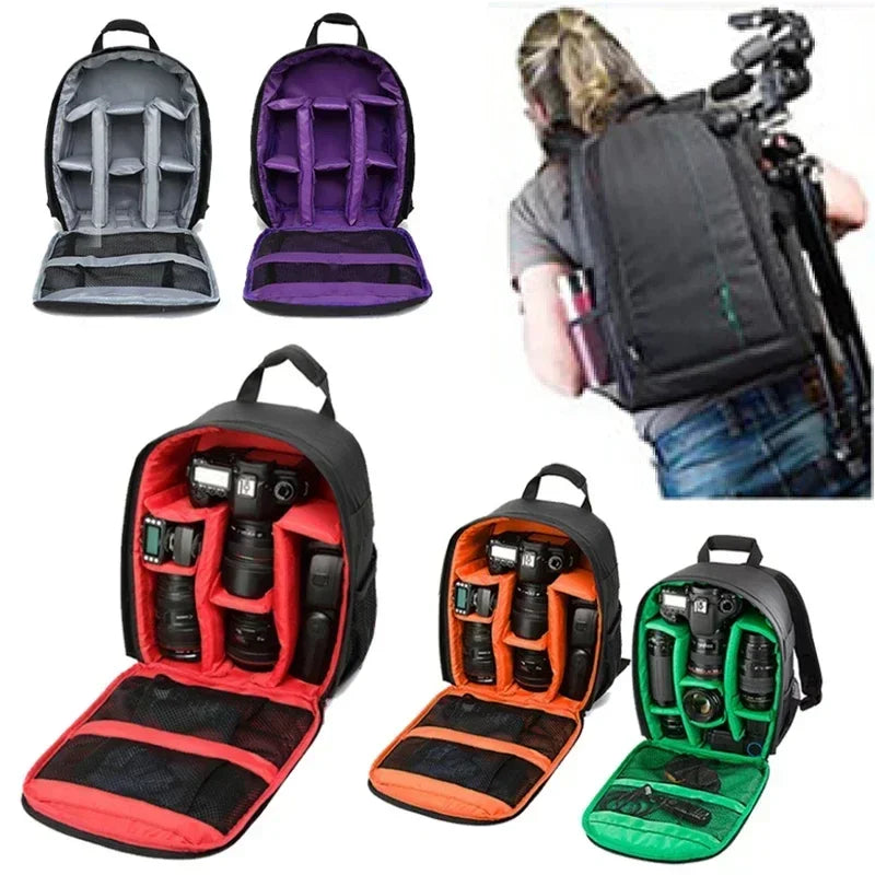 Sac À Dos Noir Imperméable À Cloisons Amovibles