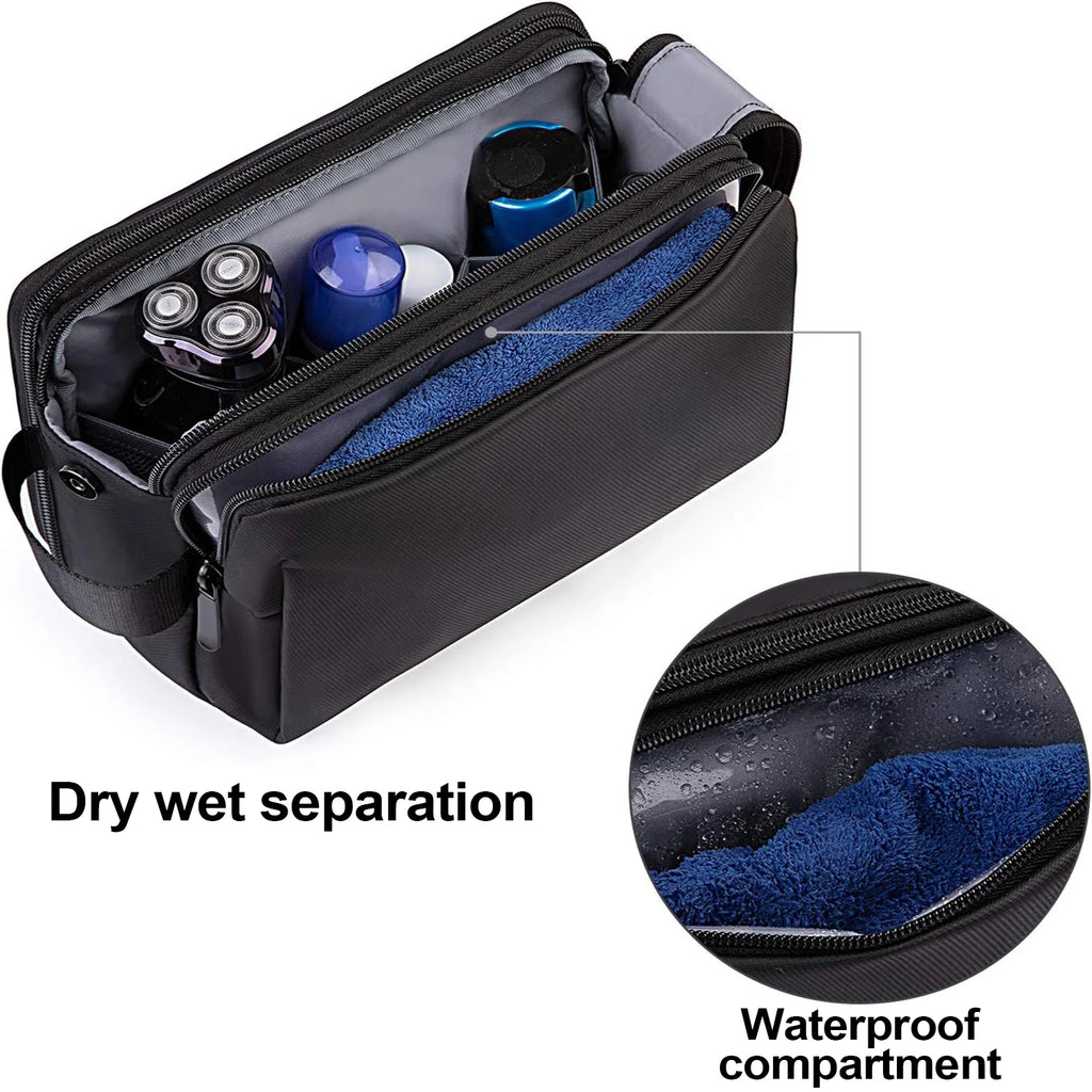 Grande Trousse De Toilette Homme Résistant À L'Eau Double