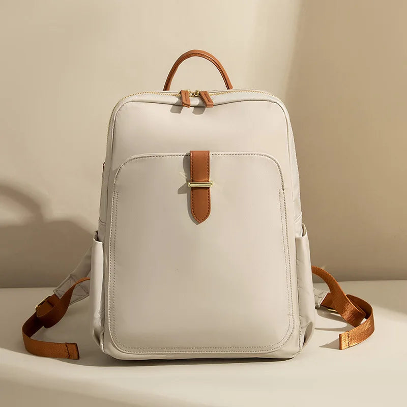 Sac À Dos En Nylon Avec Poche Frontale Pour Ordinateur