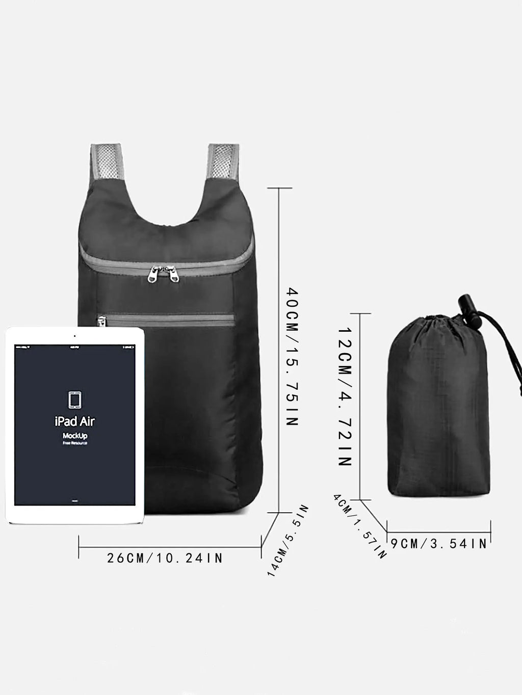 Sac À Dos De Voyage Pliable En Nylon, 20-35 Litres
