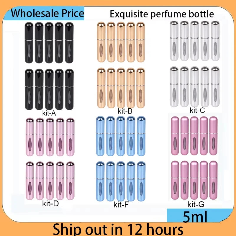 Atomiseur de parfum rechargeable 5 ml avec fenêtre ovale