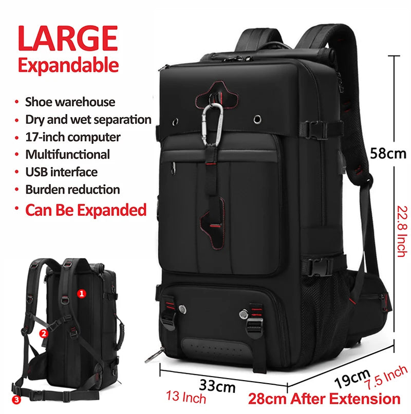 Sac A Dos Randonnée Homme Imperméable En Oxford