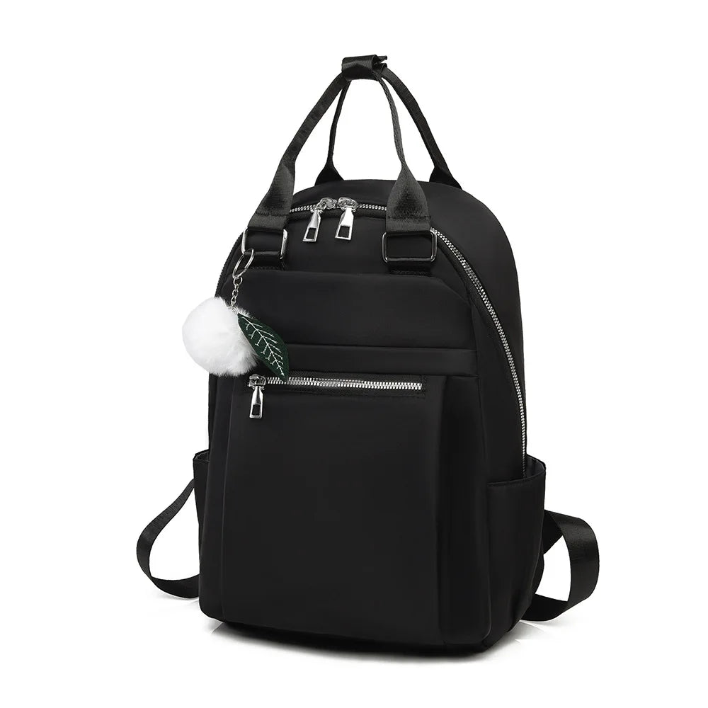 Sac À Dos 20-35 L Avec Poche Avant Zippée Tissu Oxford