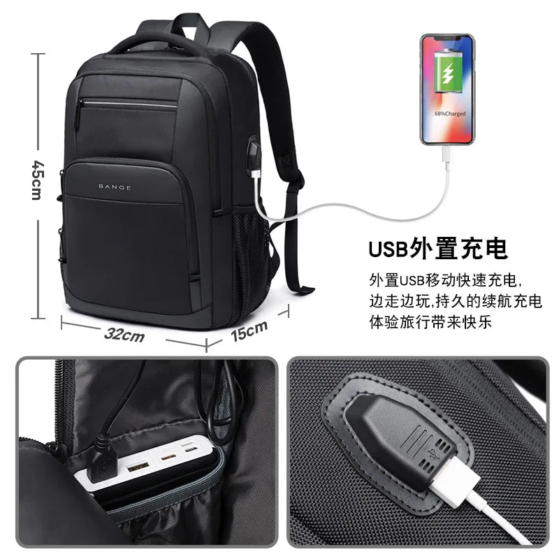 Sac À Dos Femme Ordinateur Portable Avec Port USB Externe
