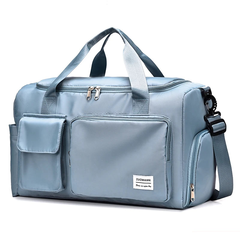 Sac polochon de voyage femme lilas 35 L avec compartiment à chaussures