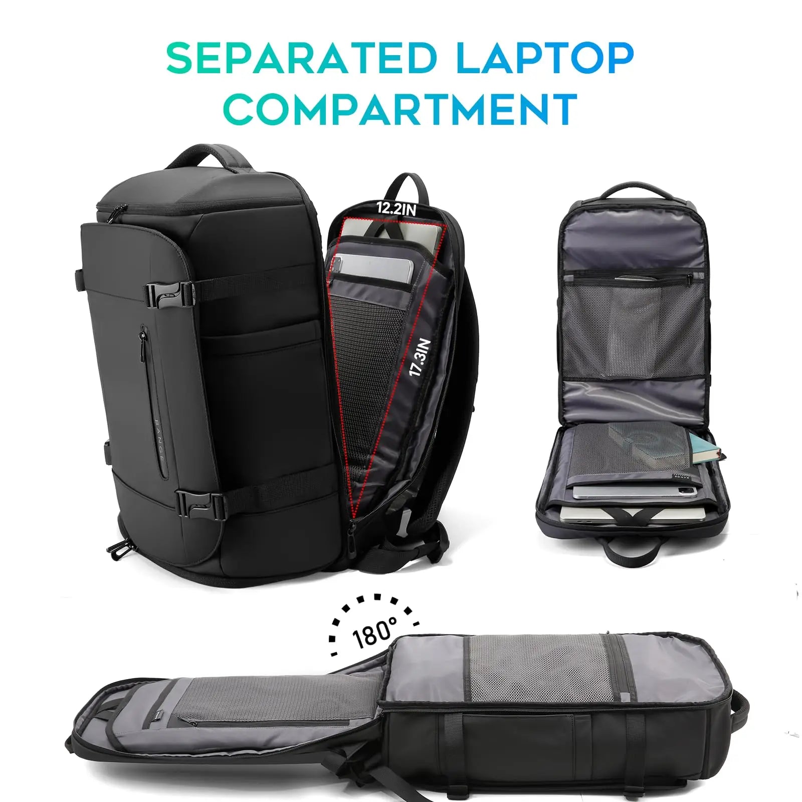 Sac À Dos Oxford Grande Capacité Compartiment À Chaussures